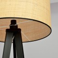 Lampa podłogowa ASTON LP1 BLACK/RATTAN