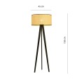 Lampa podłogowa ASTON LP1 BLACK/RATTAN