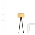 Lampa podłogowa ASTON LP1 BLACK/RATTAN
