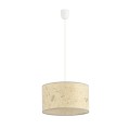 Lampa wisząca abażur ASTON 1 WHITE/CORK