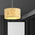 Lampa wisząca abażur ASTON 1 WHITE/CORK