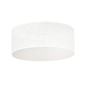 Lampa sufitowa abażur ASTON 3 WHITE/GOLD