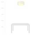 Lampa sufitowa abażur ASTON 3 WHITE/GOLD