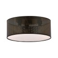 Lampa sufitowa abażur ASTON 3 BLACK/GOLD