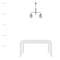 Lampa sufitowa LUKKA 2 BLACK/GRAFIT