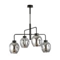 Lampa sufitowa LUKKA 4 BLACK/GRAFIT