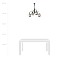 Lampa sufitowa LUKKA 4 BLACK/GRAFIT