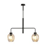Lampa sufitowa LUKKA 2 BLACK/MIODOWY