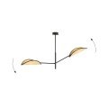 Lampa sufitowa VENE 2 BLACK/RATTAN