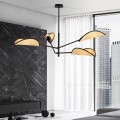 Lampa sufitowa VENE 4 BLACK/RATTAN