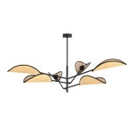 Lampa sufitowa VENE 6 BLACK/RATTAN