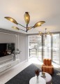 Lampa sufitowa VENE 6 BLACK/RATTAN