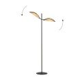 Lampa podłogowa VENE LP2 BLACK/RATTAN