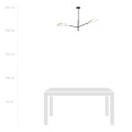 Lampa sufitowa VENE 2 WHITE/GOLD