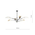 Lampa sufitowa VENE 6 WHITE/GOLD