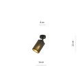 Lampa sufitowa BRONX 1 BLACK