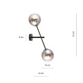Kinkiet LINEAR K2 BLACK/GRAFIT