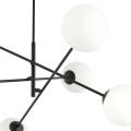 Lampa sufitowa LINEAR 6 BLACK/OPAL