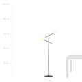Lampa podłogowa LINEAR LP2 BLACK/OPAL