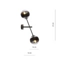 Kinkiet LINEAR K2 BLACK/STRIPE