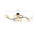 Lampa sufitowa VEKEN 4 GOLD