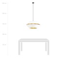 Lampa wisząca PIANO 1 WHITE/GOLD