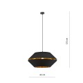 Lampa wisząca PIANO 1 BLACK/GOLD