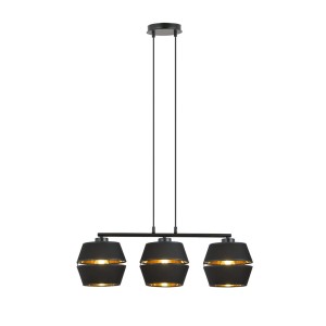 Lampa wisząca PIANO 3 BLACK/GOLD