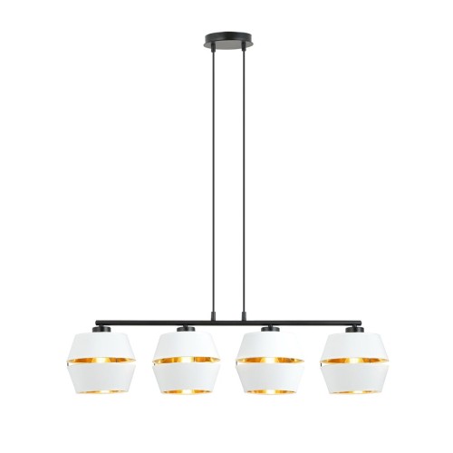 Lampa wisząca PIANO 4 WHITE/GOLD
