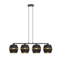 Lampa wisząca PIANO 4 BLACK/GOLD