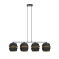 Lampa wisząca PIANO 4 BLACK/GOLD