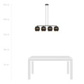 Lampa wisząca PIANO 4 BLACK/GOLD