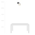 Kinkiet PIANO K1 WHITE/GOLD