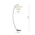 Lampa podłogowa PIANO LP WHITE/GOLD