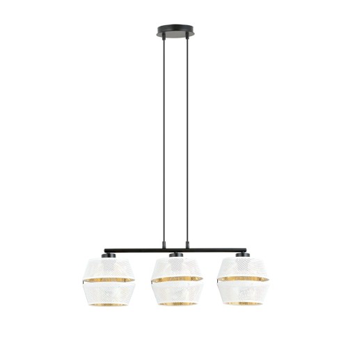 Lampa wisząca MALIA 3 WHITE/GOLD