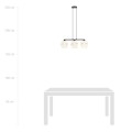 Lampa wisząca MALIA 3 WHITE/GOLD