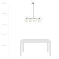 Lampa wisząca MALIA 4 WHITE/GOLD