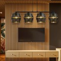 Lampa wisząca MALIA 4 BLACK/GOLD