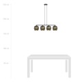 Lampa wisząca MALIA 4 BLACK/GOLD