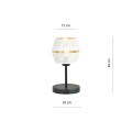 Lampa stołowa MALIA LN WHITE/GOLD