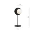 Lampa stołowa OSLO LN BLACK/OPAL