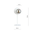 Lampa stołowa OSLO LN WHITE/GRAFIT