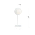 Lampa stołowa OSLO LN WHITE/OPAL
