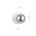 Kinkiet OSLO K1 WHITE/GRAFIT
