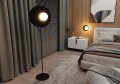 Lampa podłogowa OSLO LP BLACK/OPAL