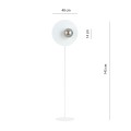 Lampa podłogowa OSLO LP WHITE/GRAFIT