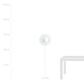 Lampa podłogowa OSLO LP WHITE/OPAL