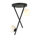 Lampa sufitowa RIVER 2 BLACK/OPAL