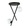 Lampa sufitowa RIVER 2 BLACK/OPAL
