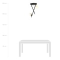 Lampa sufitowa RIVER 2 BLACK/OPAL